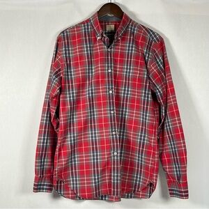 J. Crew Red and Blue Plaid Casual Shirt M 15-15.5